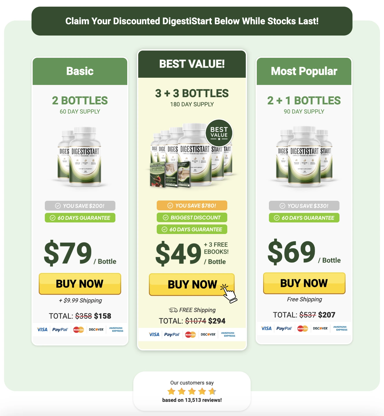 Order Digestistart bottles